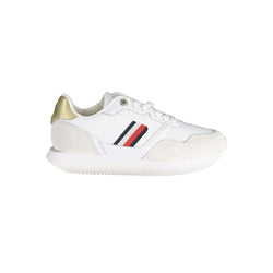 White Leather Women Sneaker Tommy Hilfiger