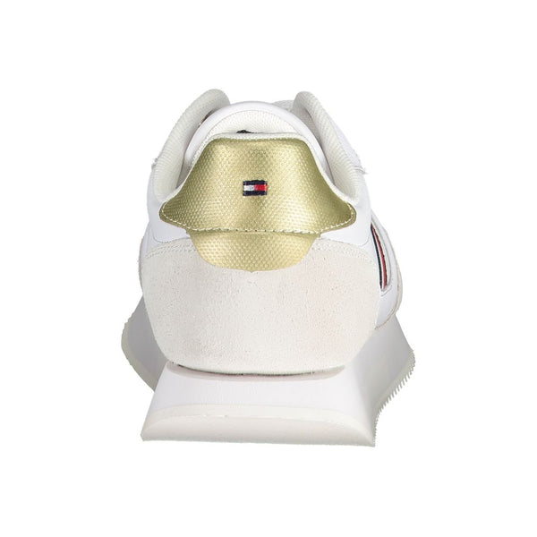 White Leather Women Sneaker Tommy Hilfiger