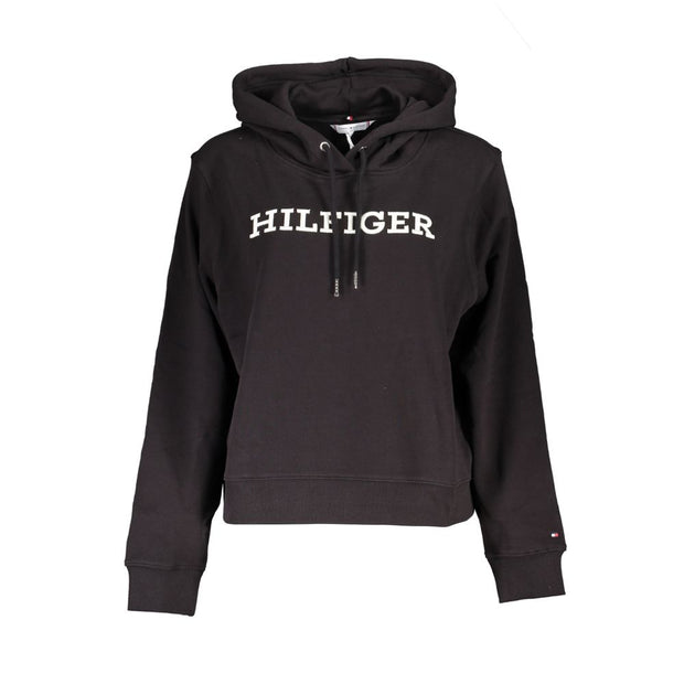 Black Cotton Women Sweater Tommy Hilfiger