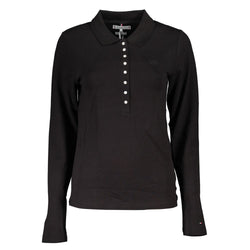 Black Cotton Women Polo Shirt Tommy Hilfiger