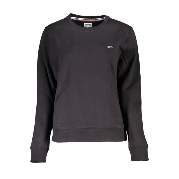 Black Cotton Women Sweater Tommy Hilfiger