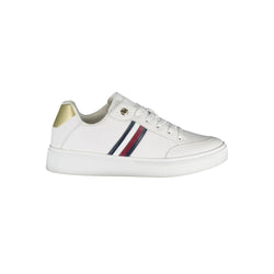 White Leather Women Sneaker Tommy Hilfiger