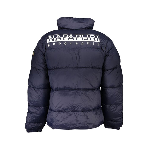 Eco-Conscious Blue Jacket with Sleek Design Napapijri