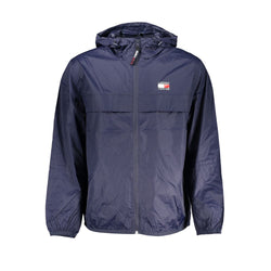 Blue Polyamide Men Jacket Tommy Hilfiger