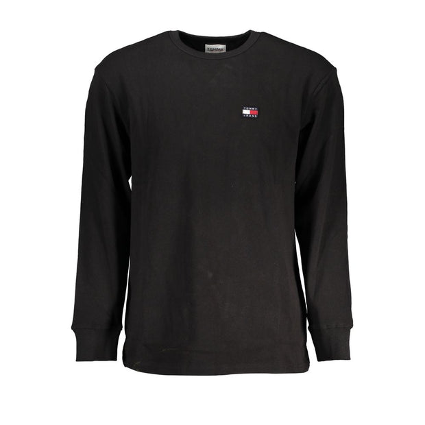 Black Cotton Men TShirt Tommy Hilfiger