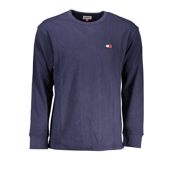 Blue Cotton Men T-Shirt Tommy Hilfiger