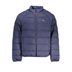 Blue Polyamide Men Jacket Tommy Hilfiger