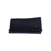 Blue Cotton Men Scarf Tommy Hilfiger