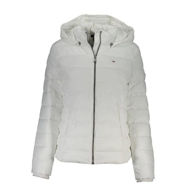 White Polyester Women Jacket Tommy Hilfiger