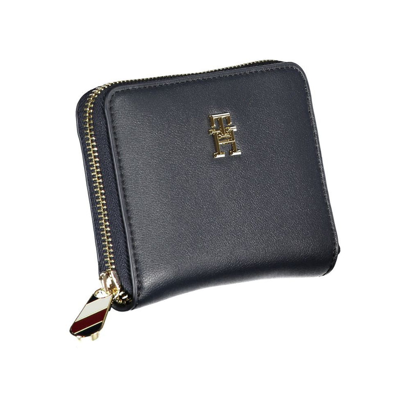 Blue Polyester Women Wallet Tommy Hilfiger