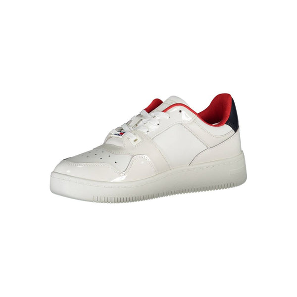 White Leather Women Sneaker Tommy Hilfiger