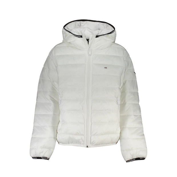 White Polyester Women Jacket Tommy Hilfiger