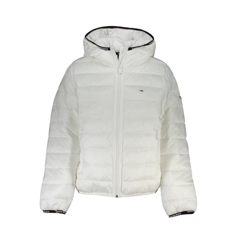 White Polyester Women Jacket Tommy Hilfiger