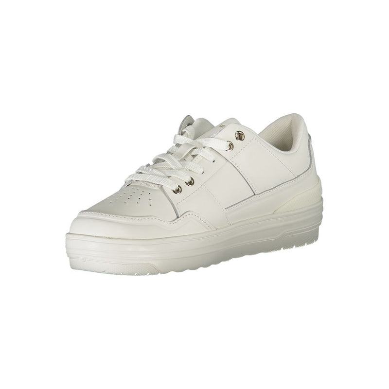 White Leather Women Sneaker Tommy Hilfiger