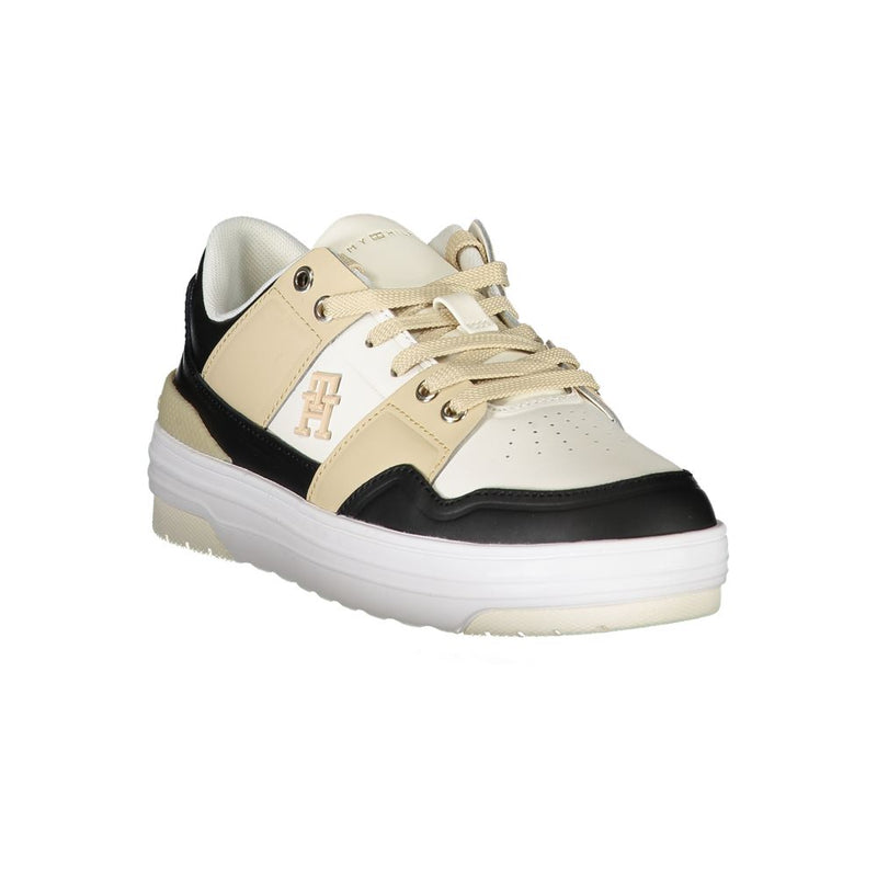 White Leather Women Sneaker Tommy Hilfiger