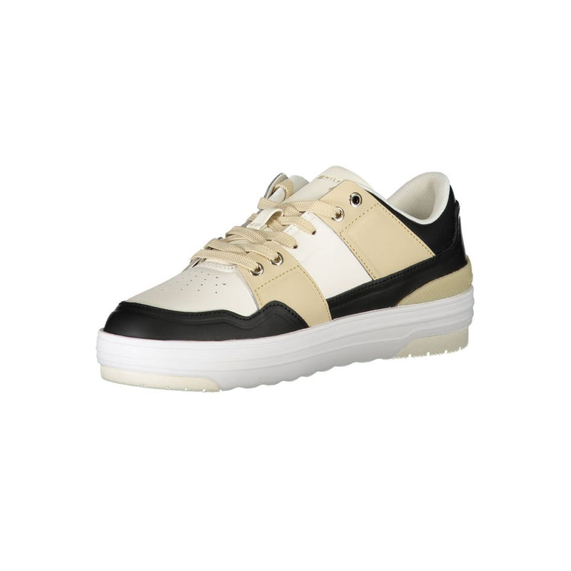 White Leather Women Sneaker Tommy Hilfiger