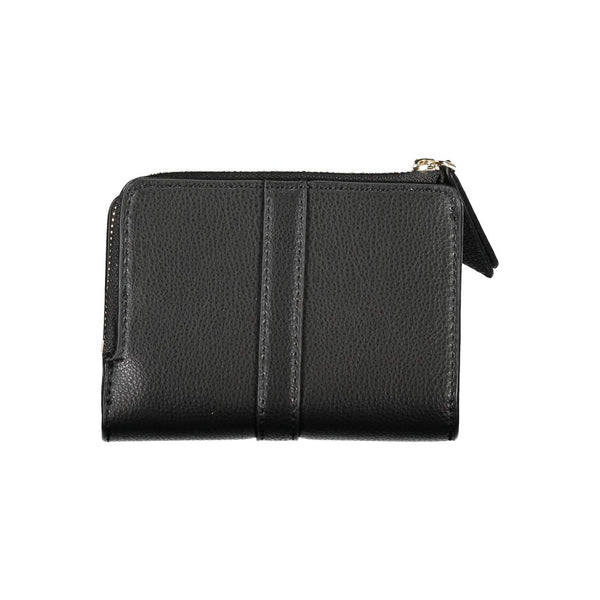 Sleek Black Zip Wallet with Coin Purse Tommy Hilfiger