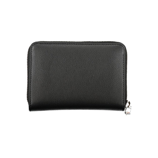 Elegant Black Zip Wallet with Multiple Compartments Tommy Hilfiger