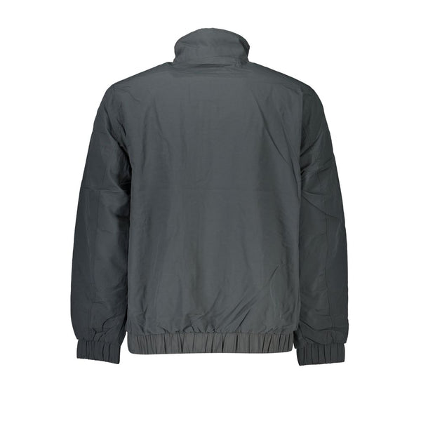 Sleek Gray Recycled Nylon Jacket Tommy Hilfiger