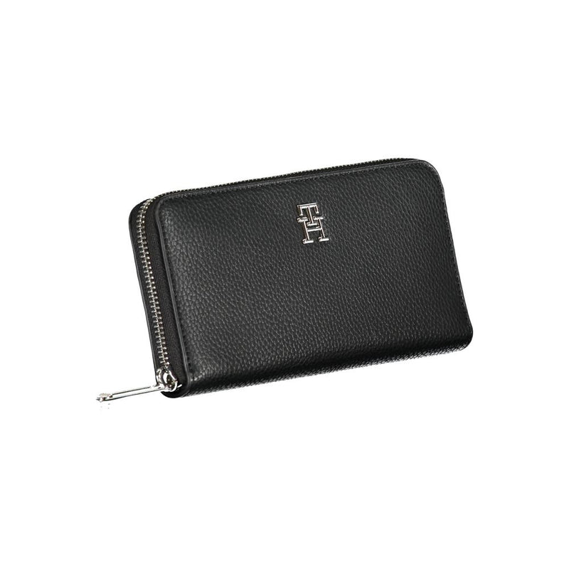 Sleek Black Multipurpose Wallet Tommy Hilfiger