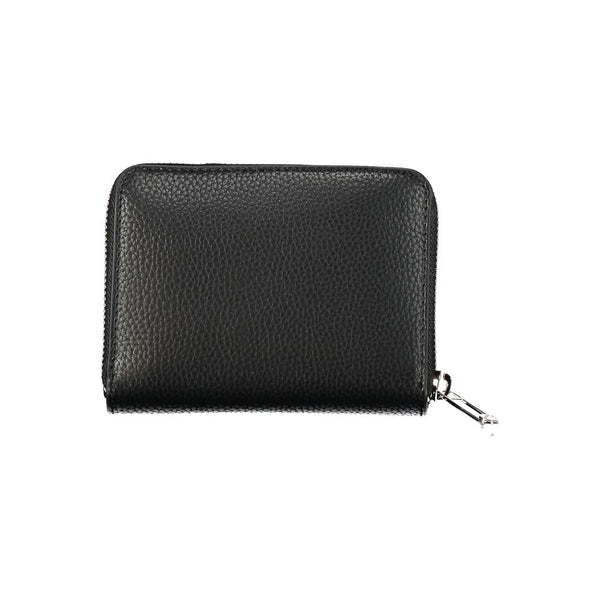 Elegant Black Polyethylene Wallet Tommy Hilfiger