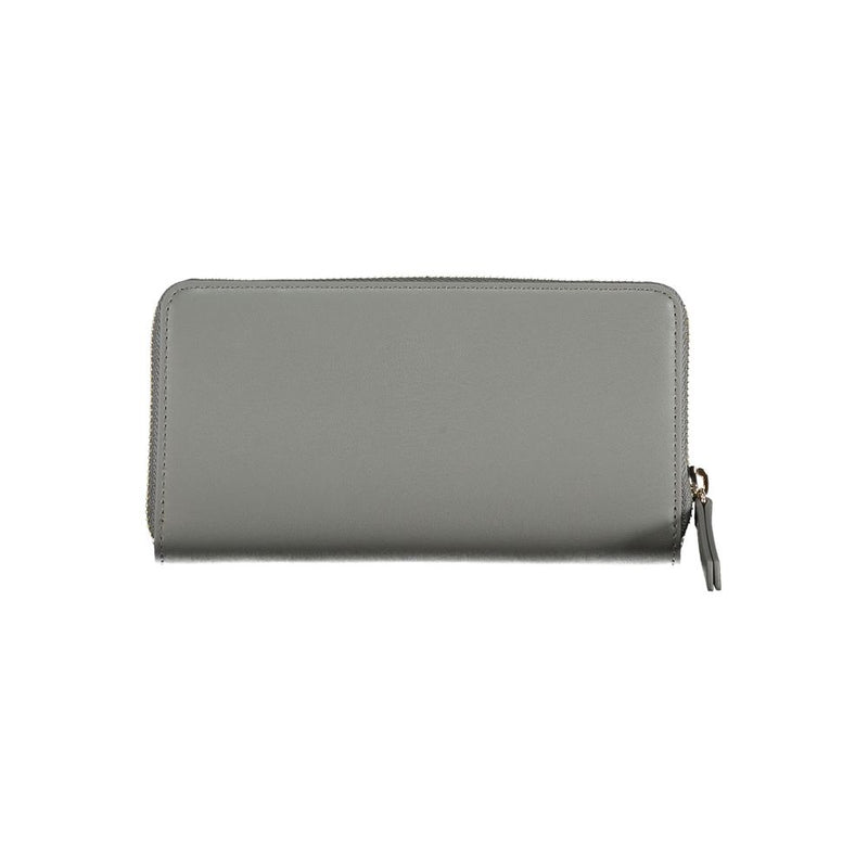 Chic Gray Polyethylene Compact Wallet Tommy Hilfiger