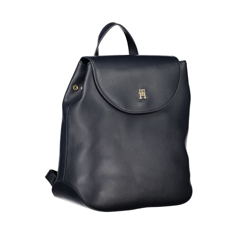 Chic Sky-Blue Expandable Backpack Tommy Hilfiger