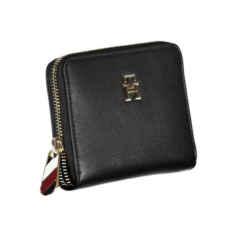 Elegant Black Multi-Compartment Wallet Tommy Hilfiger