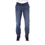 Blue Cotton Men Jeans Trussardi Jeans