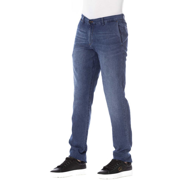 Blue Cotton Men Jeans Trussardi Jeans