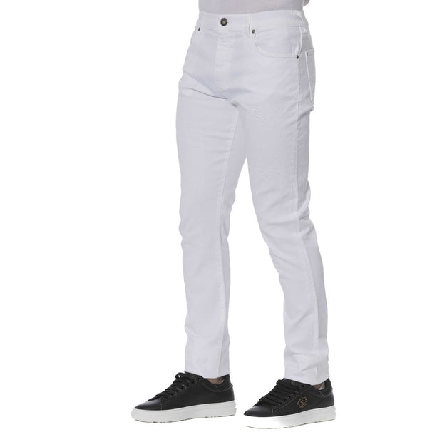 White Cotton Men Jeans Trussardi Jeans