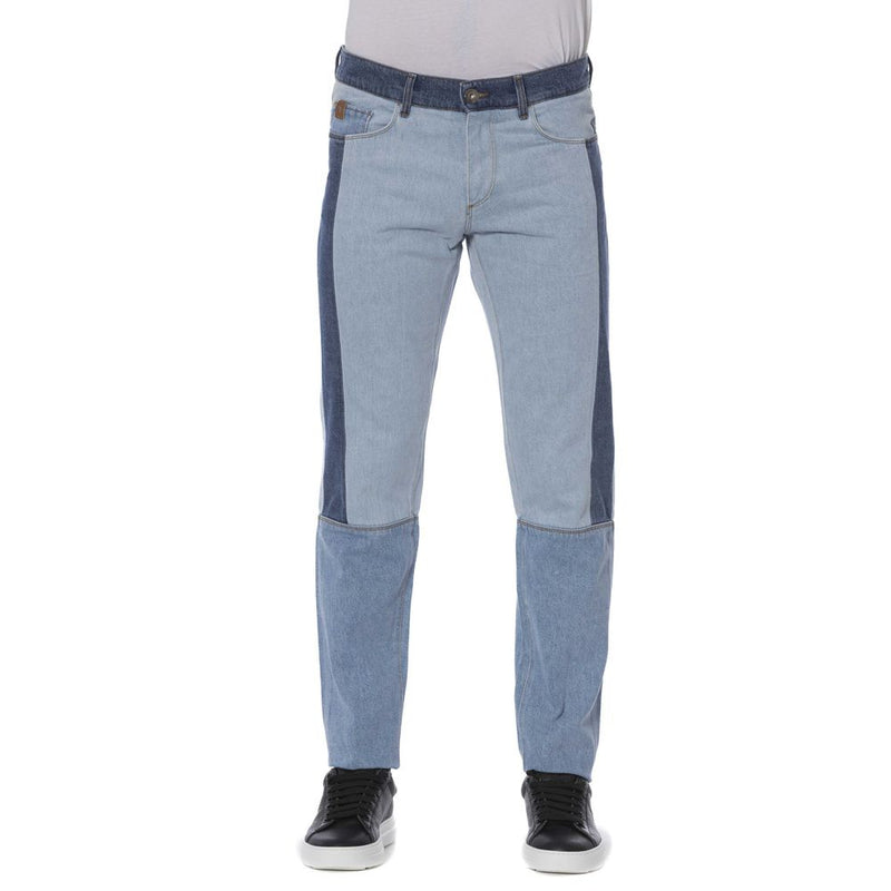 Blue Cotton Men Jeans Trussardi Jeans