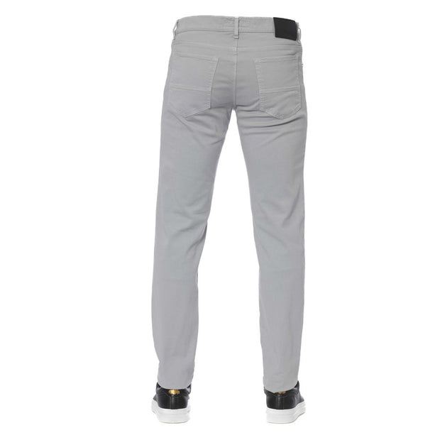 Gray Cotton Men Jeans Trussardi Jeans