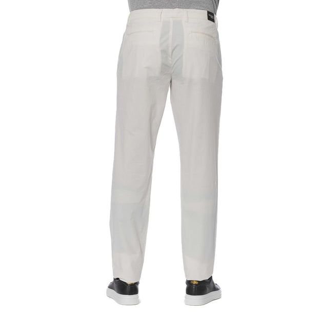 White Cotton Men Trouser Trussardi Jeans