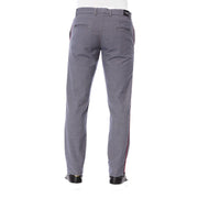 Blue Cotton Men Pants Trussardi Jeans