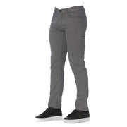 Gray Cotton Men Pants Trussardi Jeans