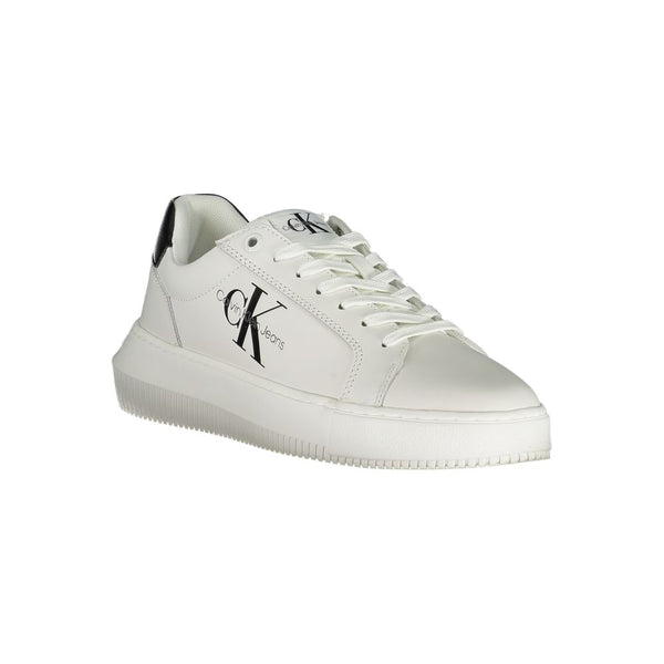 Eco-Chic White Sneakers with Contrast Details Calvin Klein