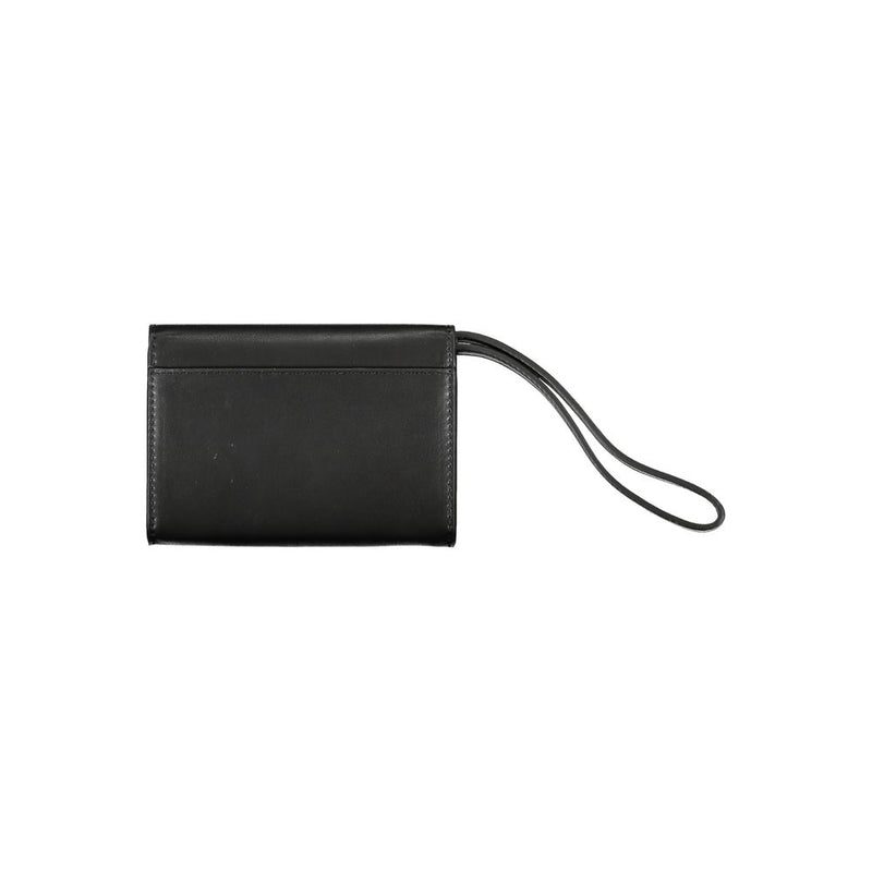 Sleek Compact Designer Wallet in Black Calvin Klein