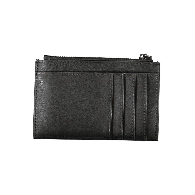 Sleek Black Zip Wallet with Contrast Detailing Calvin Klein