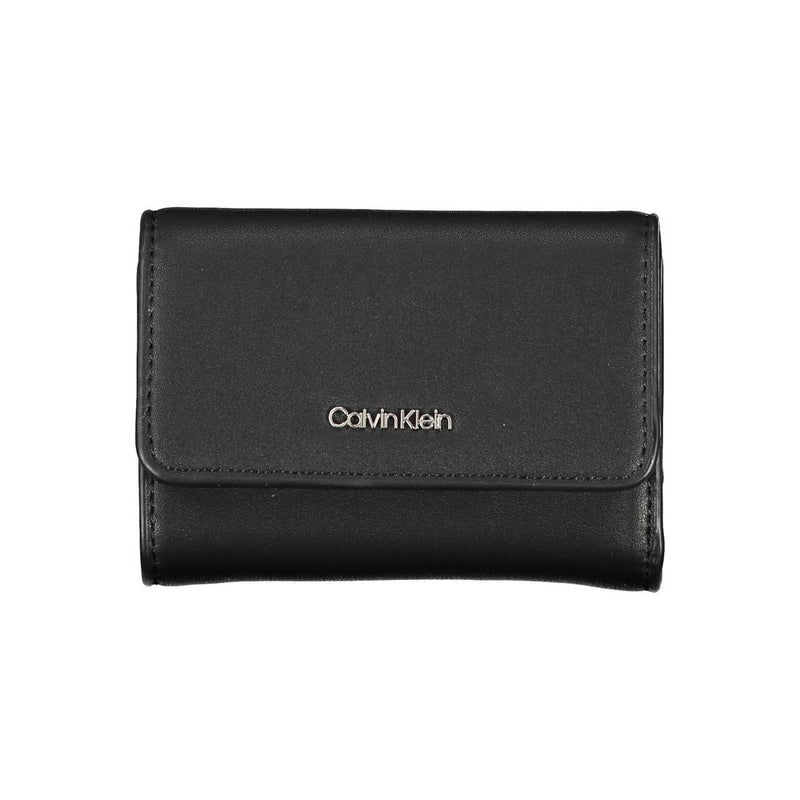 Elegant Black Polyethylene Wallet Calvin Klein