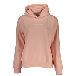 Chic Pink Hooded Fleece Sweatshirt Calvin Klein