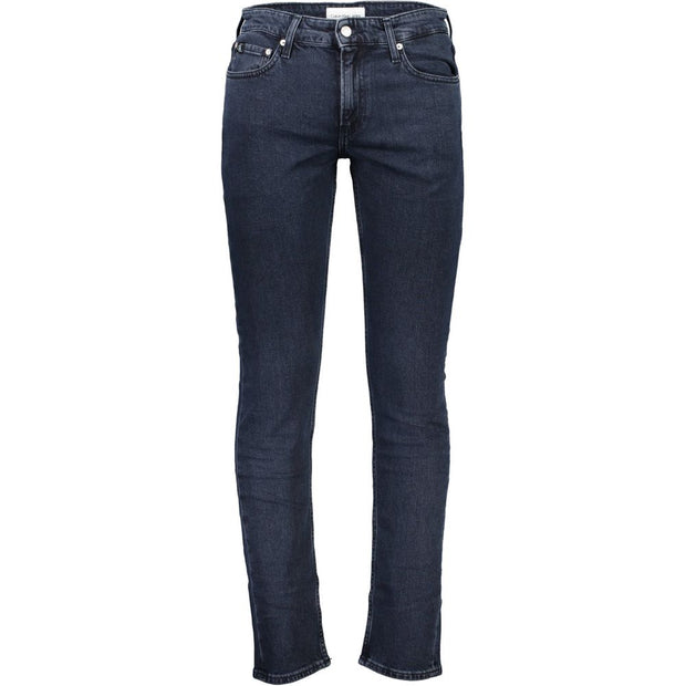 Elevated Blue Jeans with Signature Contrast Detail Calvin Klein