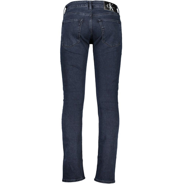 Elevated Blue Jeans with Signature Contrast Detail Calvin Klein