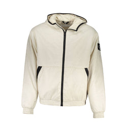 Elegant Beige Hooded Jacket – Timeless Outerwear Calvin Klein