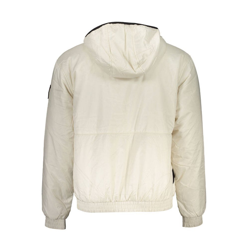 Elegant Beige Hooded Jacket – Timeless Outerwear Calvin Klein