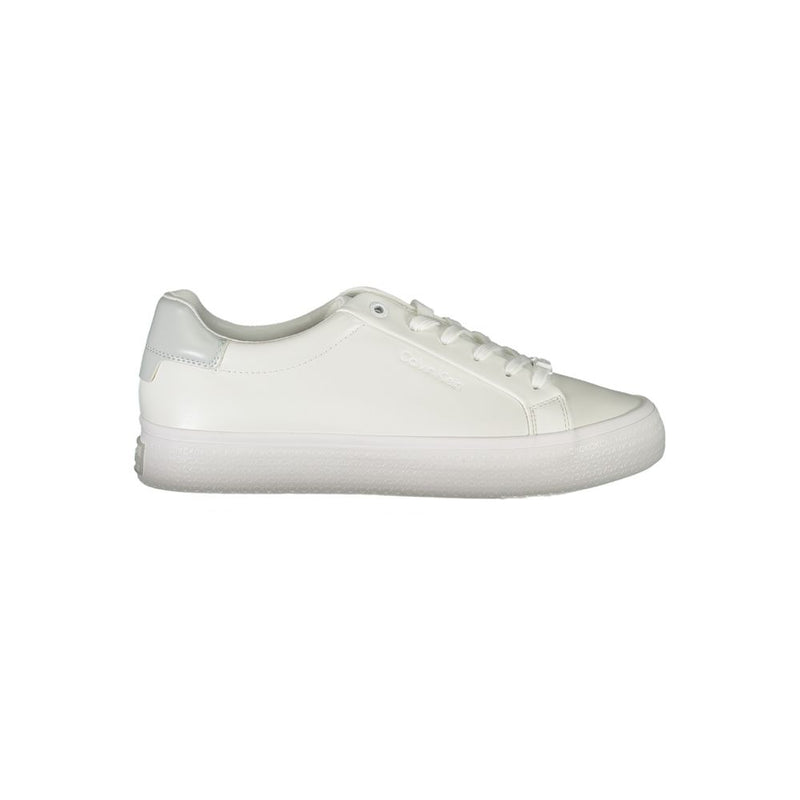 Elegant White Sneakers with Contrast Detailing Calvin Klein