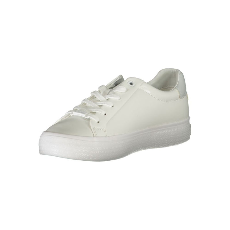 Elegant White Sneakers with Contrast Detailing Calvin Klein