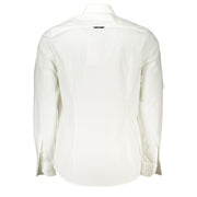 Elegant Slim Fit Long Sleeved White Shirt Calvin Klein