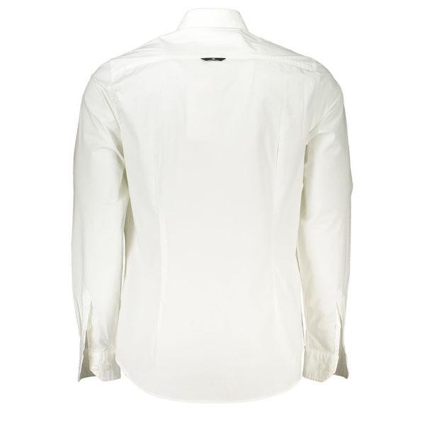 Elegant Slim Fit Long Sleeved White Shirt Calvin Klein