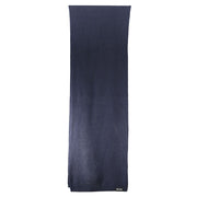 Elegant Blue Cotton Cashmere Scarf Calvin Klein